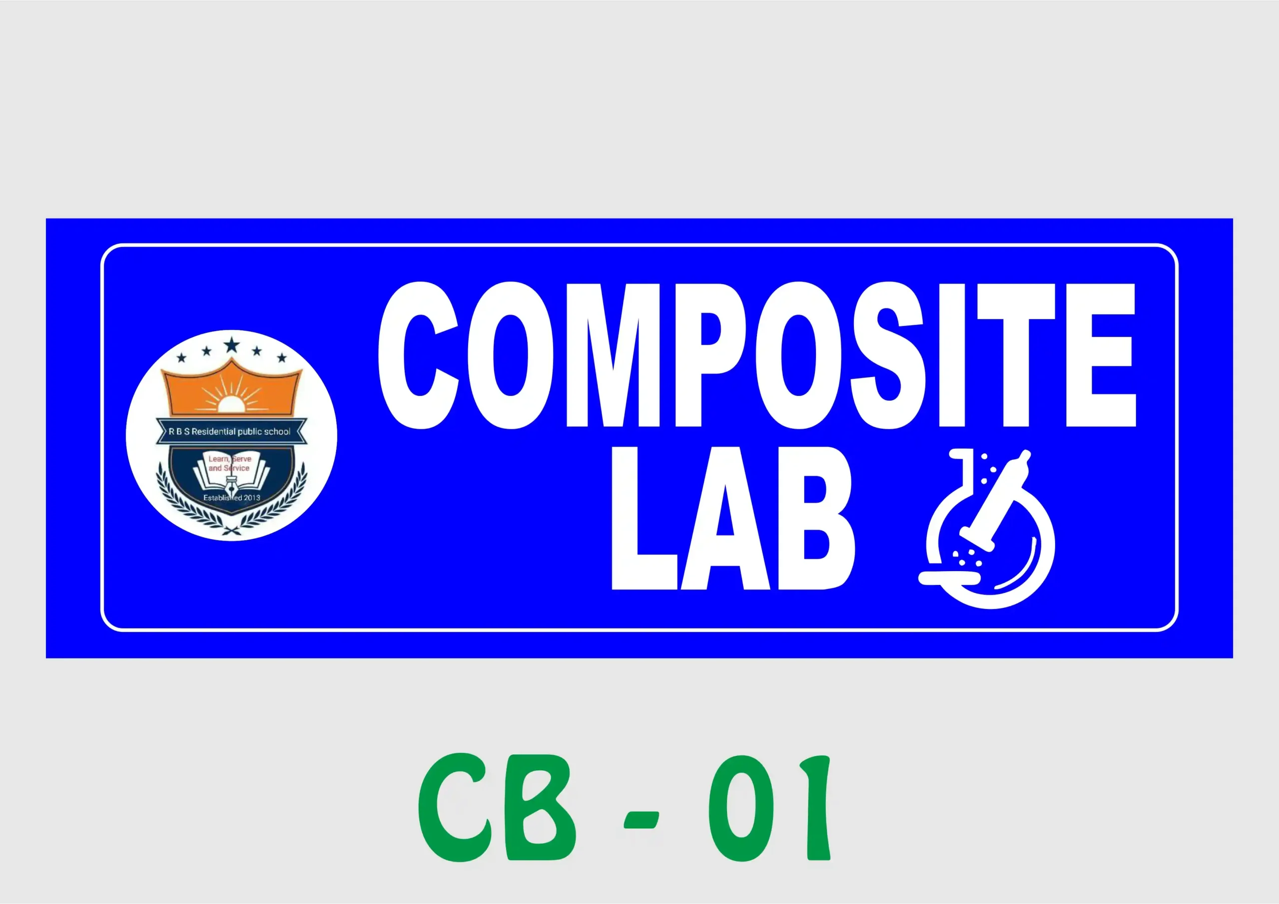 CB - 01 Wall Name Plate - Composite Lab - Image 1