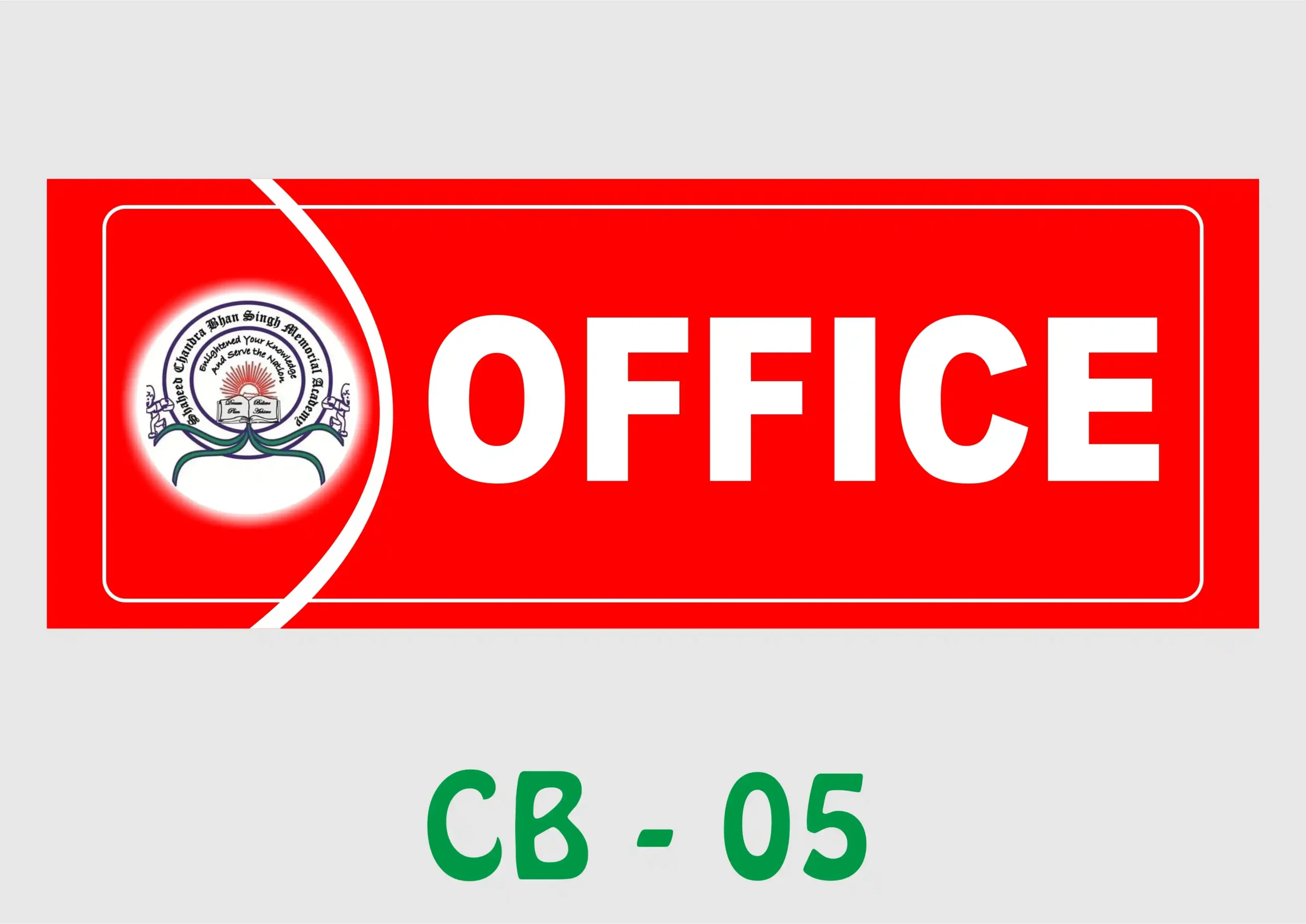 CB - 05 Wall Name Plate - Office - Image 1