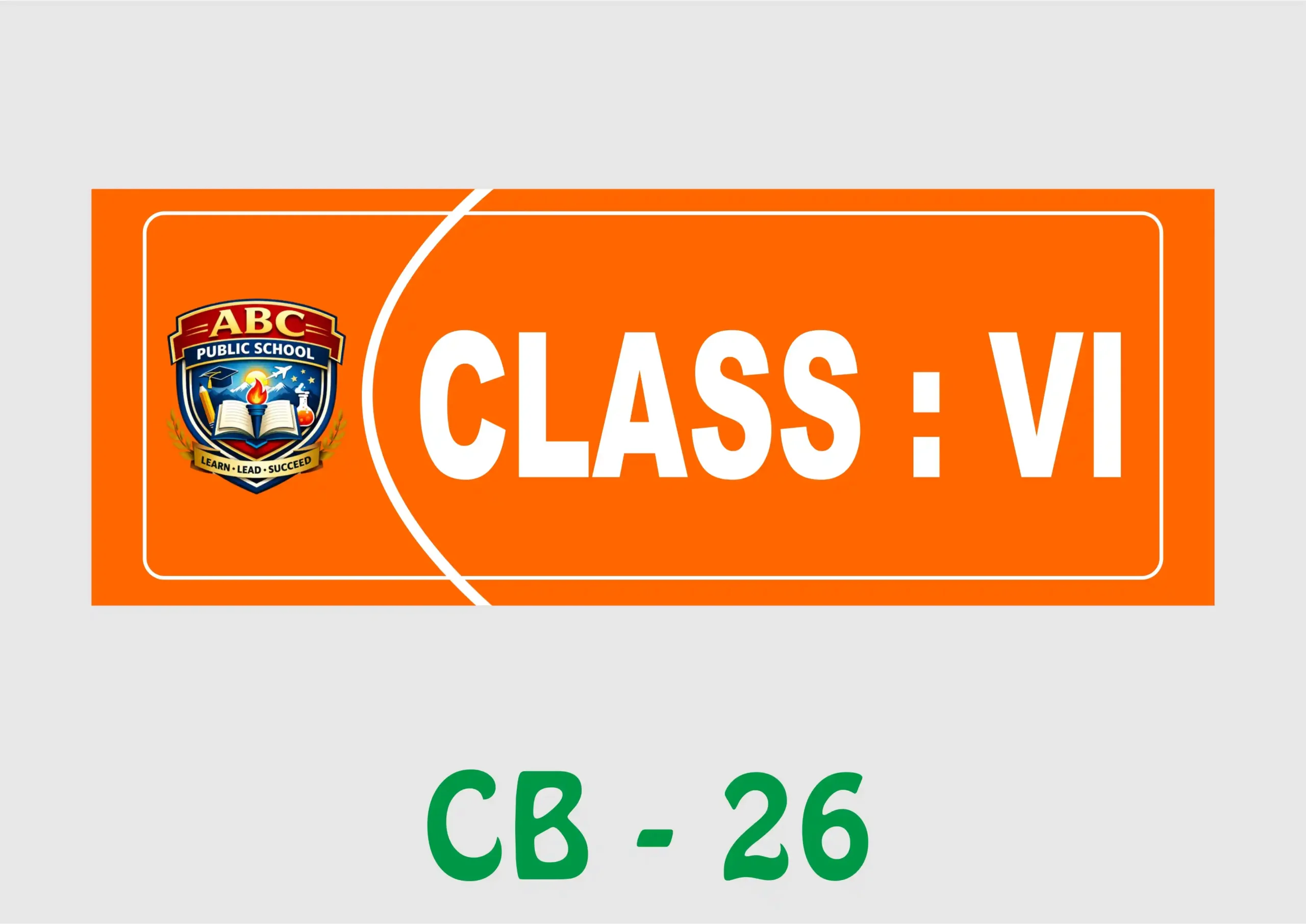 CB - 26 Wall Name Plate - Class VI - Image 1