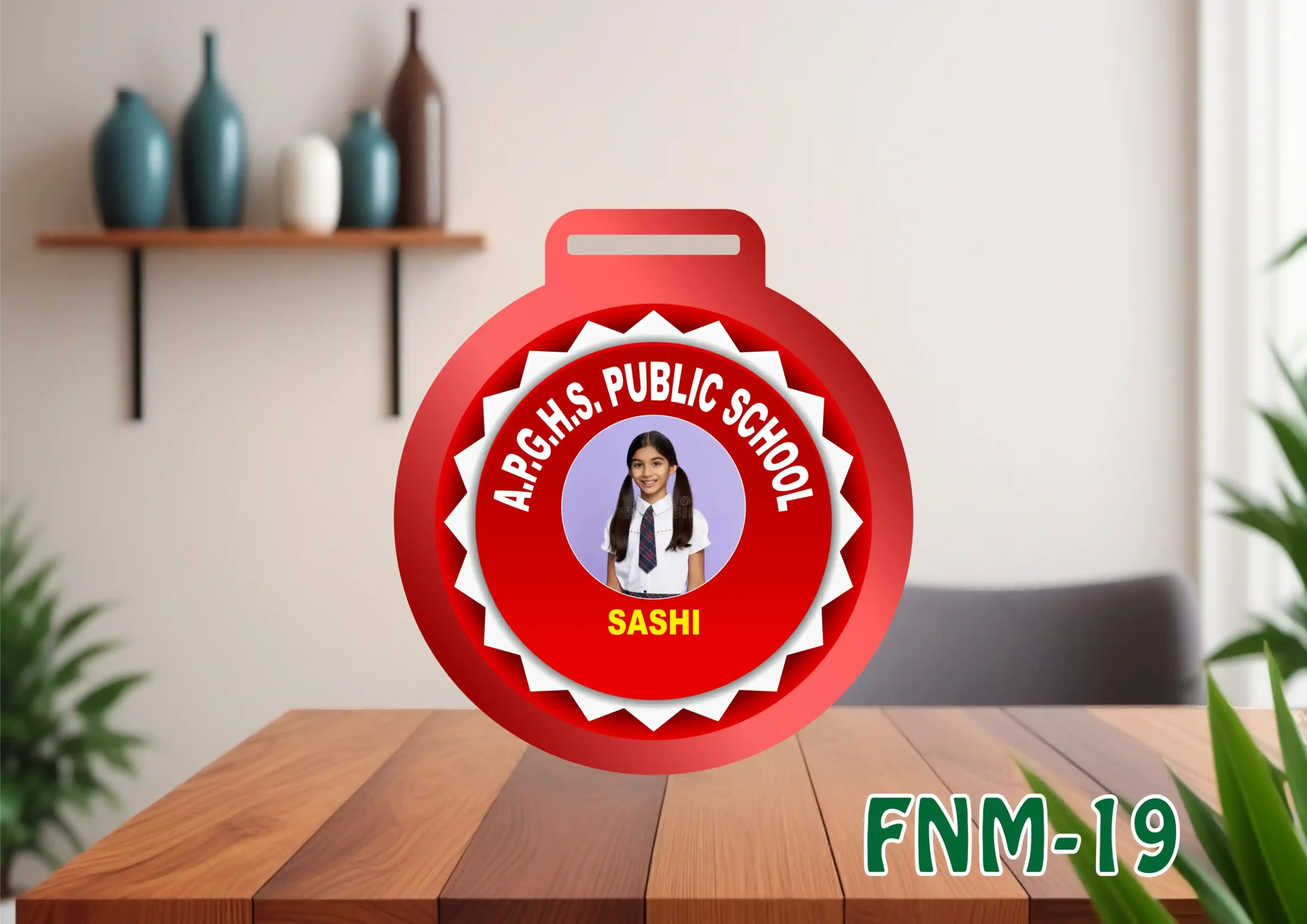 FNM19- 1 Customised Printed Medal - FNM19 - Image 1