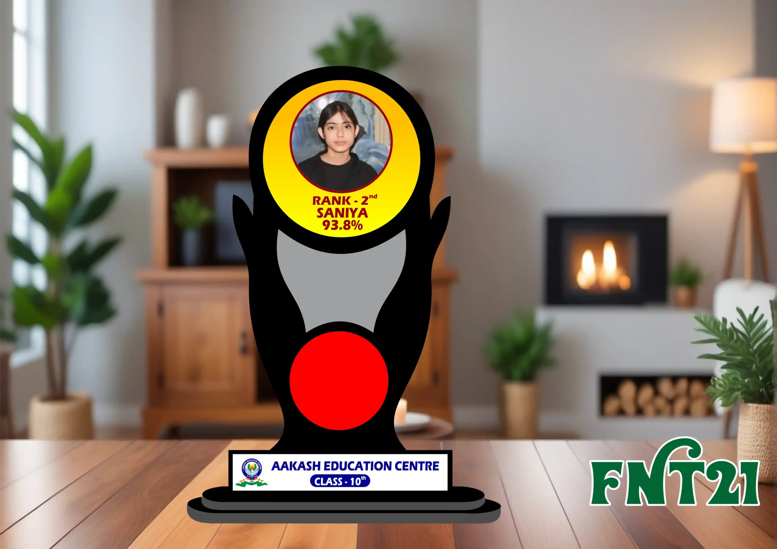 FNT21- 1 Customised Printed Trophy - FNT21 - Image 1