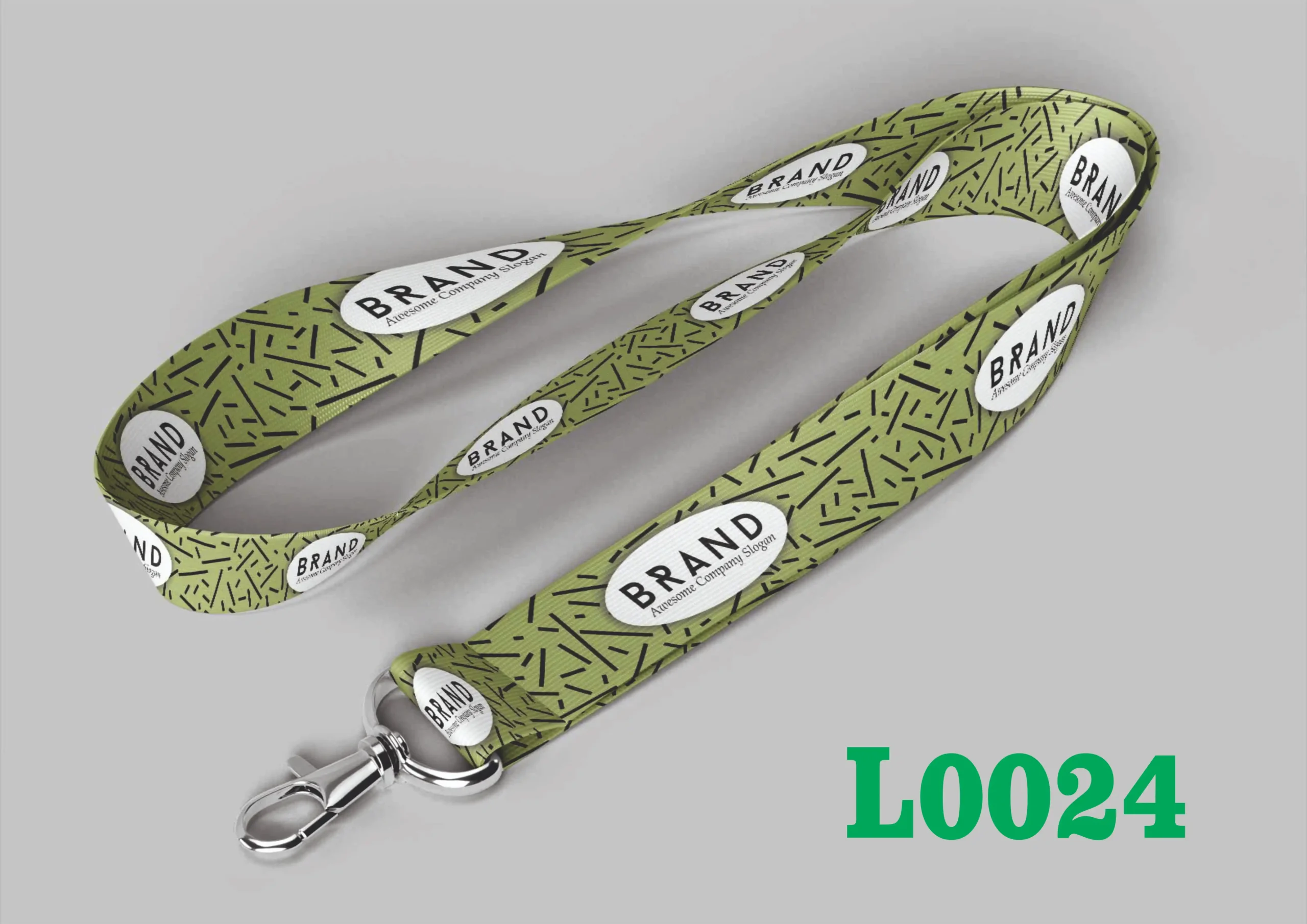 L0024 Digital Lanyard Template L0024 - Image 1