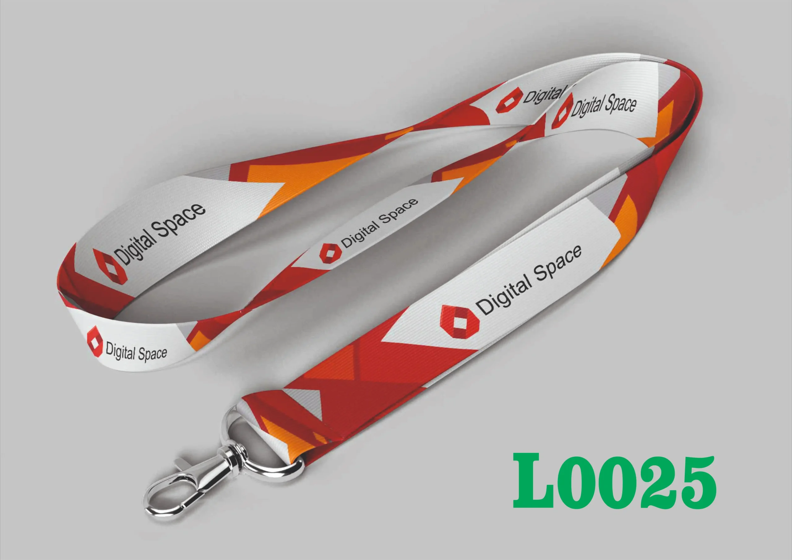 L0025 Digital Lanyard Template L0025 - Image 1