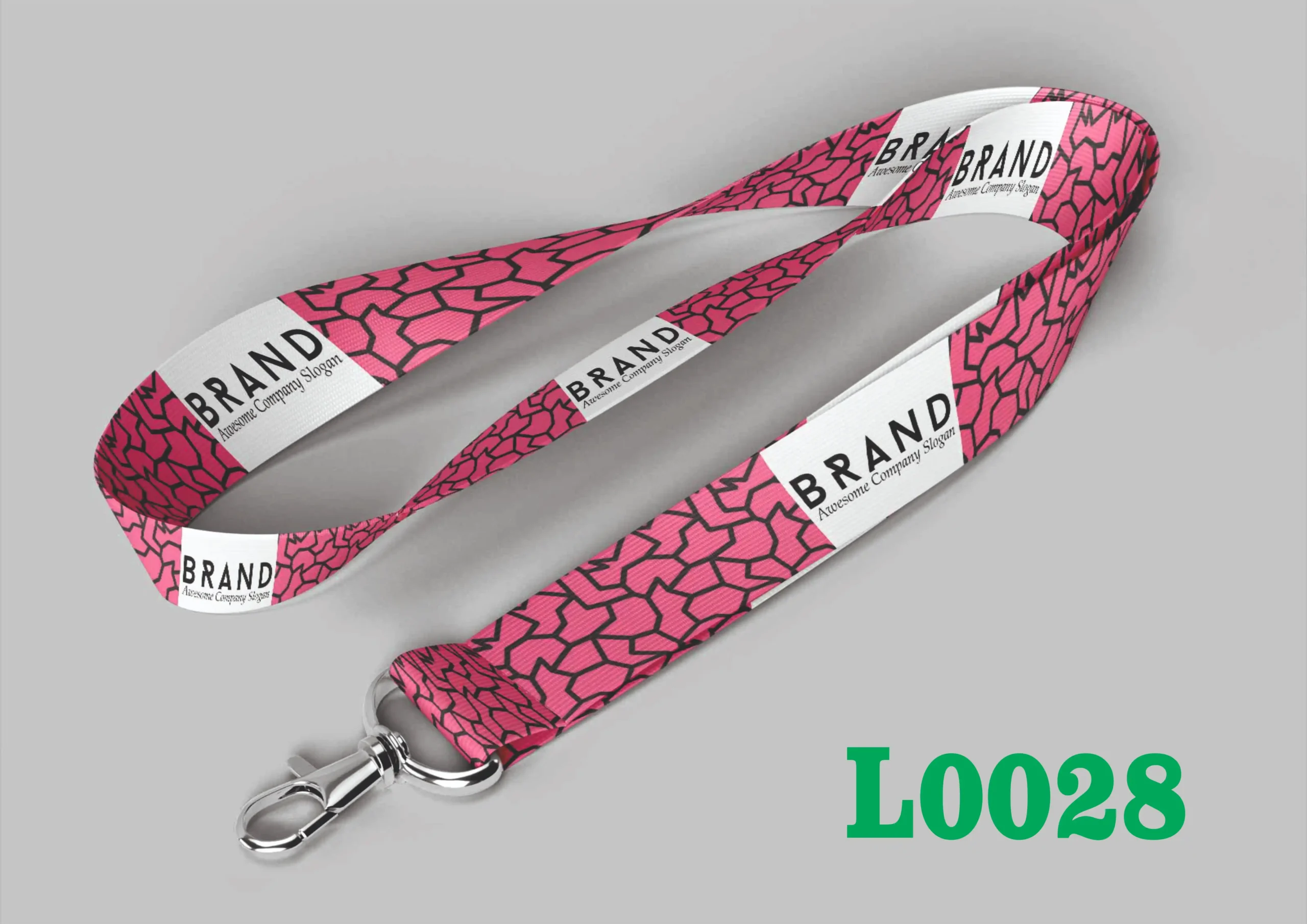 L0028 Digital Lanyard Template L0028 - Image 1