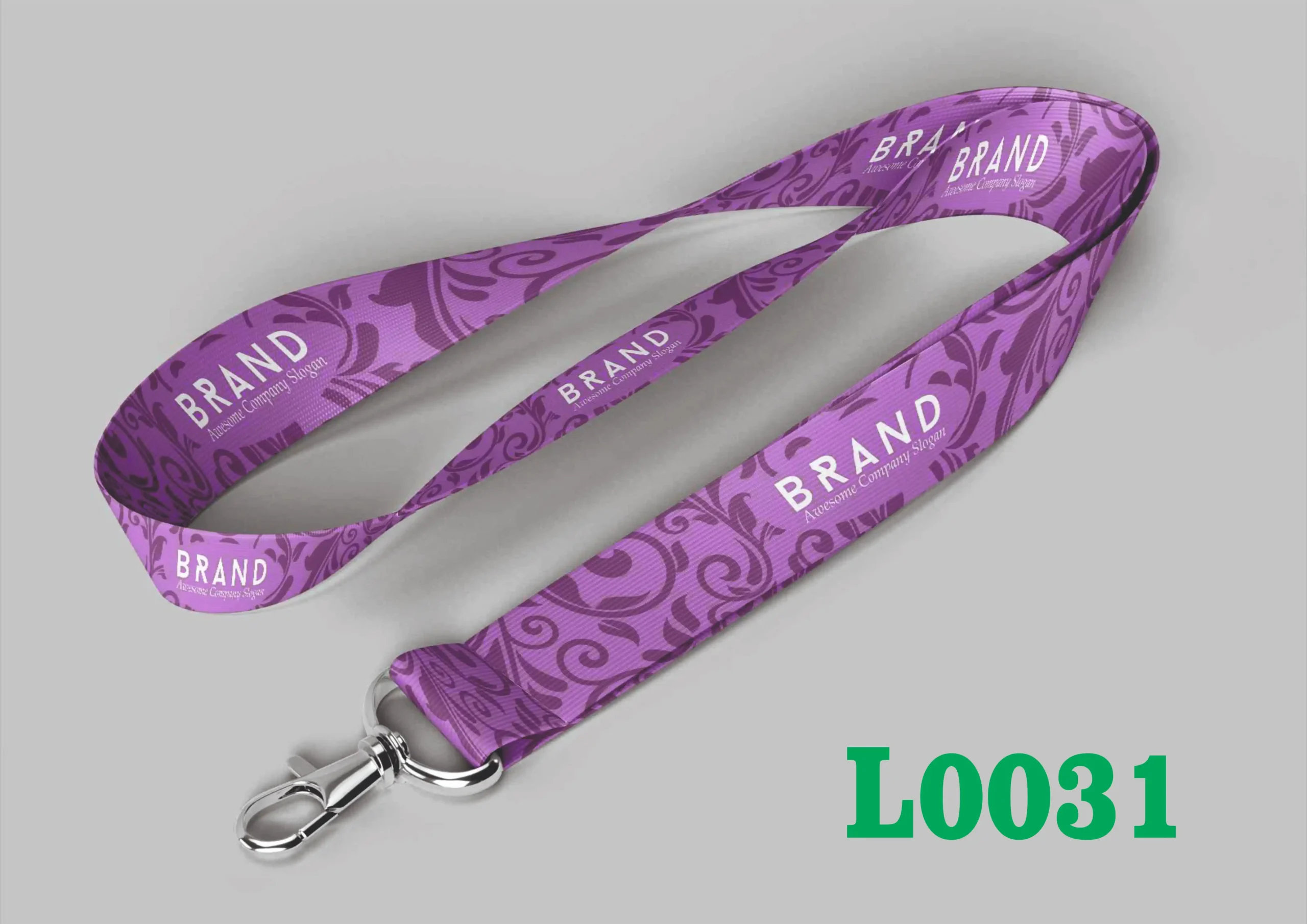 L0031 Digital Lanyard Template L0031 - Image 1