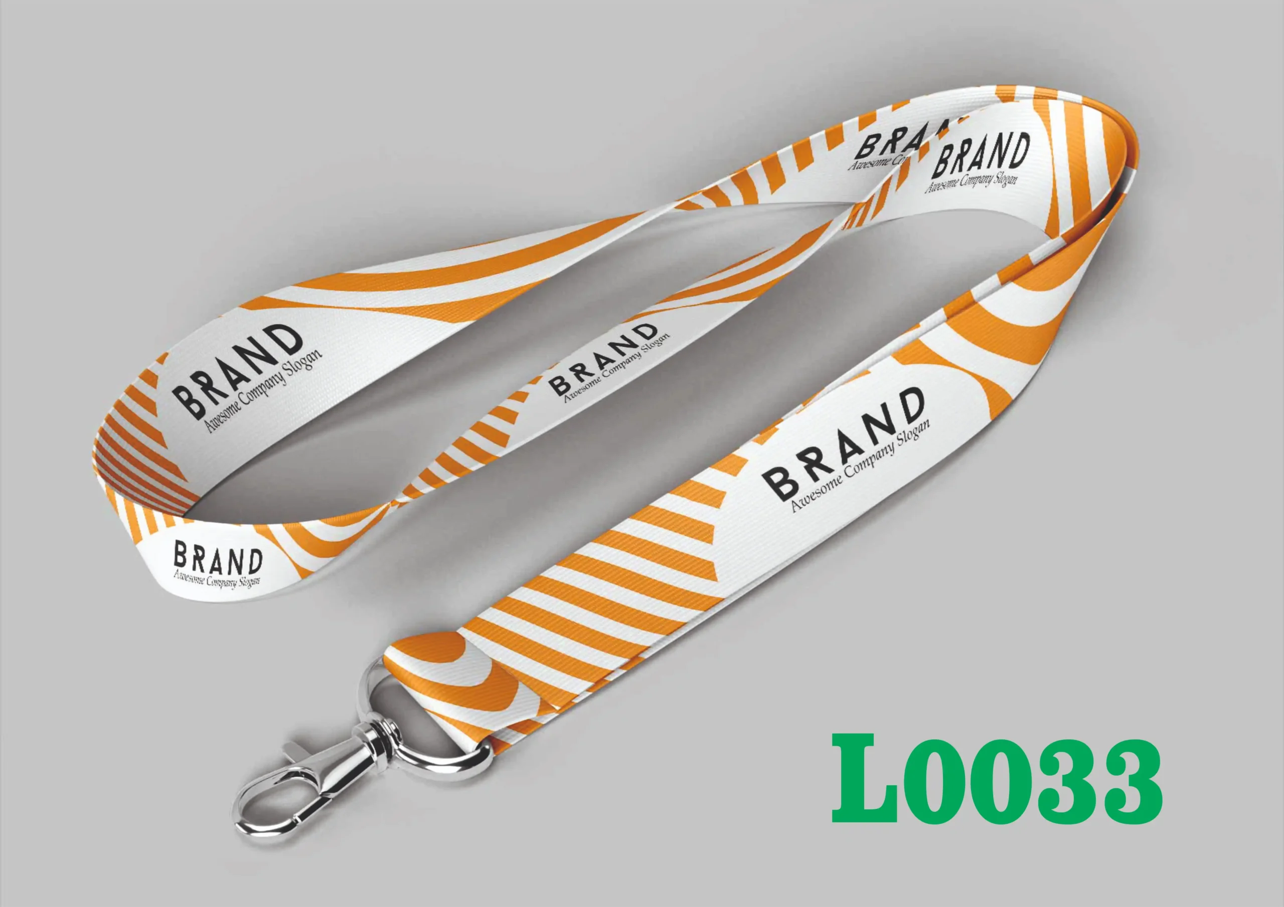 L0033 Digital Lanyard Template L0033 - Image 1
