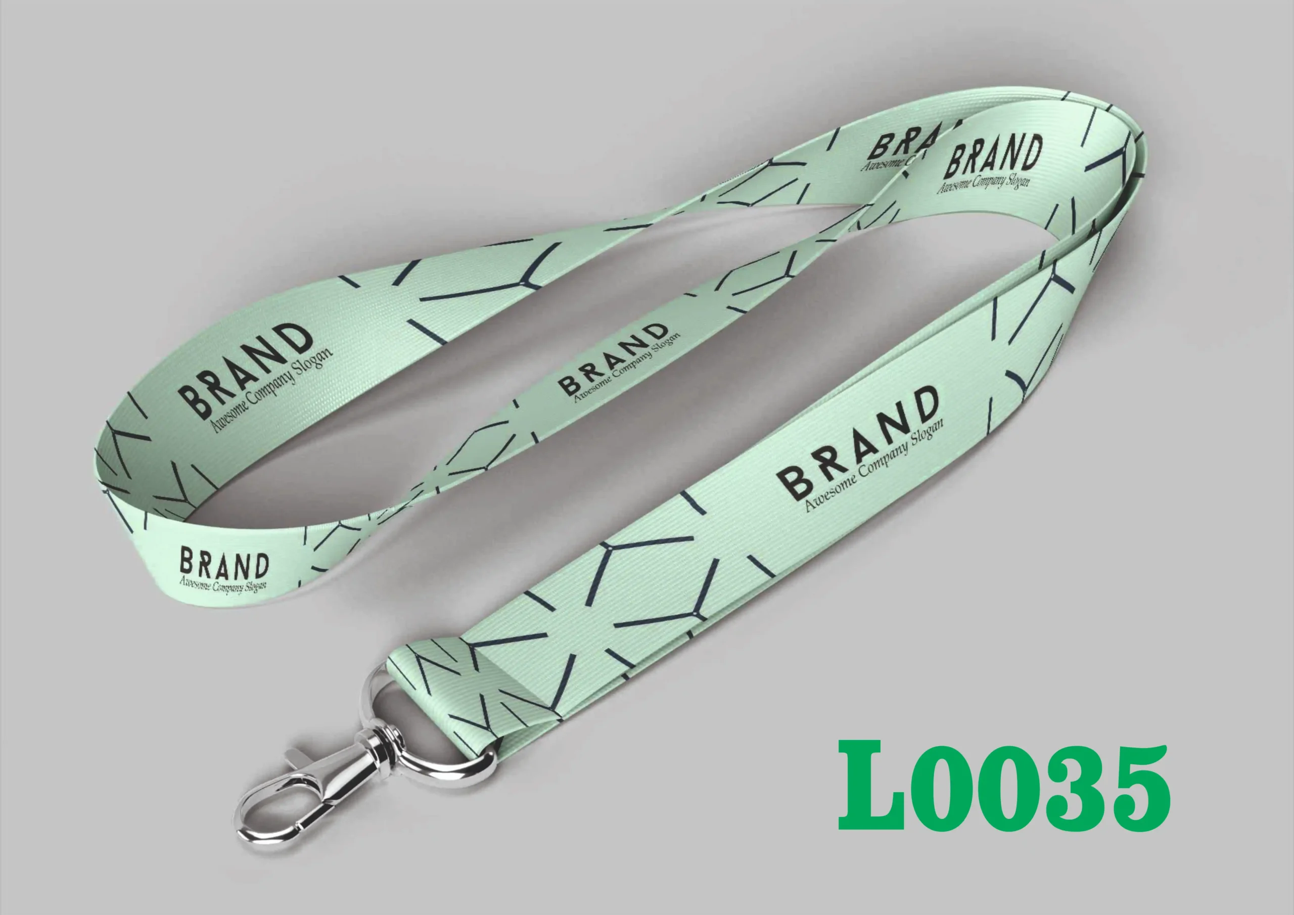 L0035 Digital Lanyard Template L0035 - Image 1