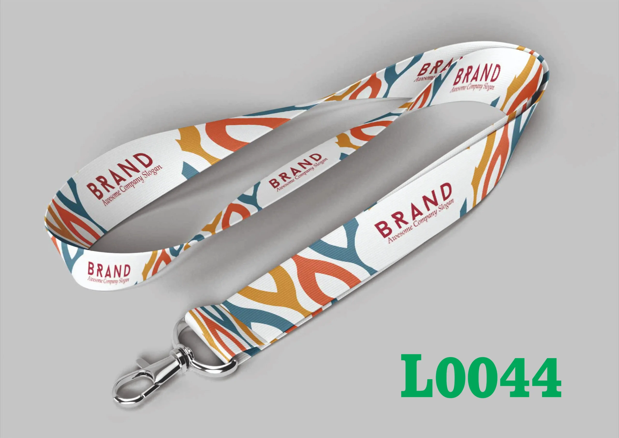 L0044 Digital Lanyard Template L0044 - Image 1