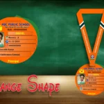 Orange Shape Acrylic ID Card