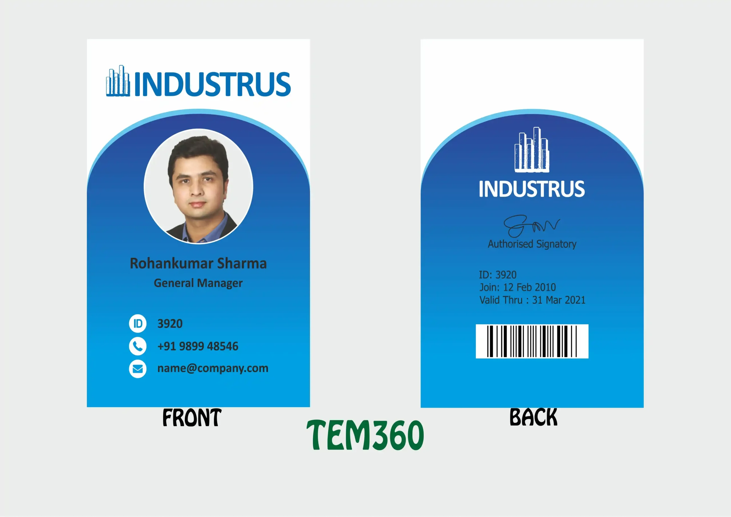 TEM-360 ID Card - TEM360 - Image 1